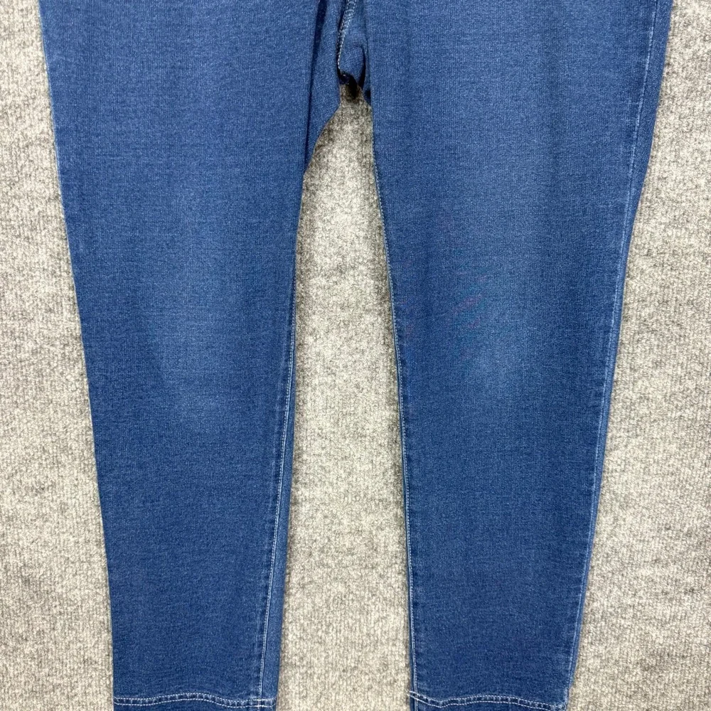 J Jill Pure Jill Indigo Leggings Womens MP Blue Stretch Knit Pull On High Rise